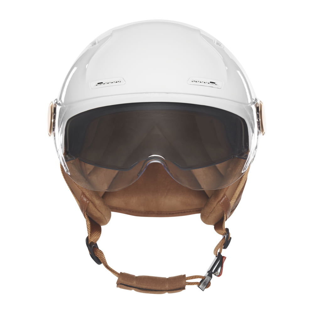 Fietshelm E-bike2 - Kort helder vizier en ingebouwd zonnevizier - Wit - Maat S/M - Afbeelding 2